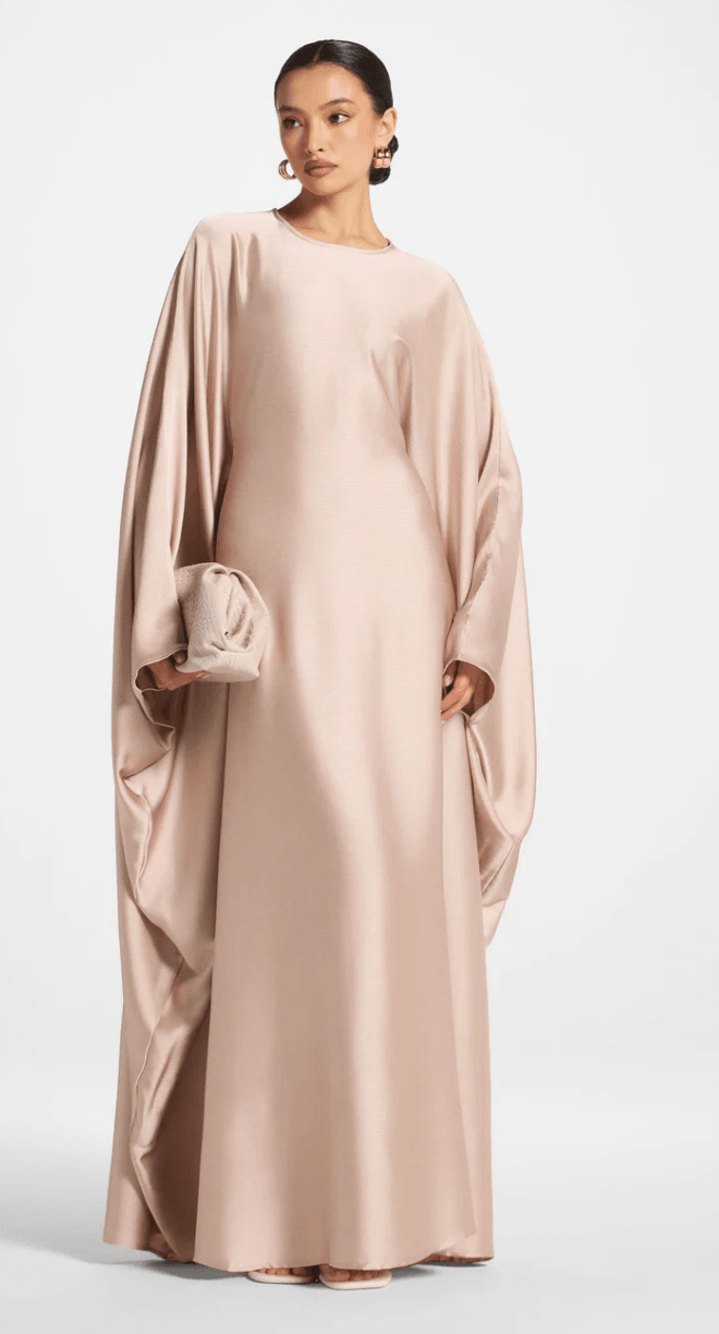 Maria Butterfly Abaya — French Vanilla